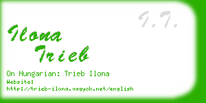 ilona trieb business card